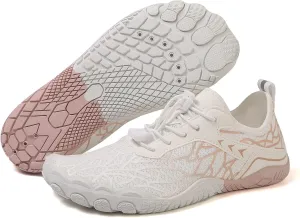 Босоногая обувь Женская мужская дышащая, не скользящая спортивная обувь Широкий носок Спортивная водная обувь NTI-Slip Туристическая обувь для походов, ходьбы, бега, йоги и водных видов спорта Movnebyro, розовый