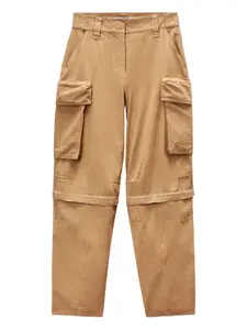 Брюки-карго из рипстопа Alexander Wang, коричневый