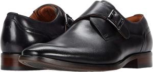 Мужские слипоны Florsheim Sorrento Plain Toe с одной монковой пряжкой STRP, черный