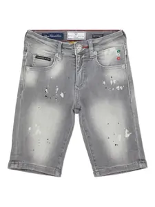 Джинсовые шорты Mykonos Philipp Plein, серый