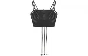 NANUSHKA Футболка-майка LOGA FW23 женская черная