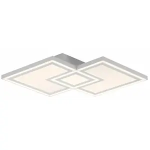 Потолочный светильник LED BEDGING LED-панель 1 шт. теплый белый Just Light, белый