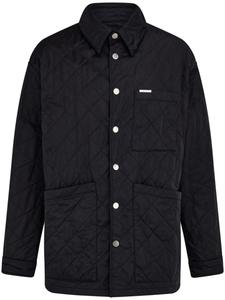 Ferragamo стеганая рубашка, черный