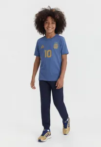 Футболка унисекс с графическим принтом месси Adidas Performance, Crew Blue