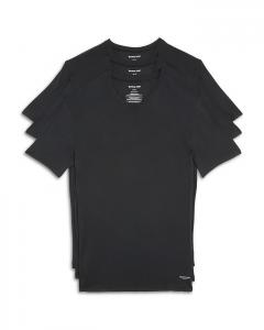 Футболки Stay Tucked с круглым вырезом, комплект из 3 штук Tommy John, черный