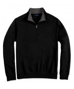 Pima Interlock Zip MockТолстовка мужская, черный Scott Barber