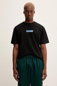 Хлопковая футболка Tommy Jeans, черный