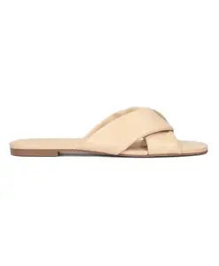 Мюли из мягкой кожи на плоской подошве Kazar, бежевый