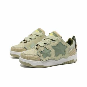 Circle small Кроссовки для скейтбординга женские с амортизацией и поддержкой, увеличивающие рост, низкие - Лунцзин (Медведь), цвет Longjing Tea (Bear)