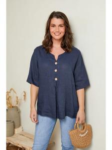 Блузка Curvy Lady, темно-синий