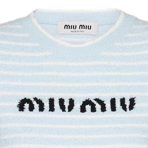 Топ-кроп женский Interstellar Blue MIU MIU, Xingji Blue