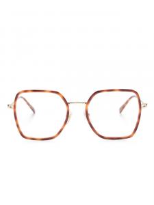 Очки в квадратной оправе Gucci Eyewear, коричневый