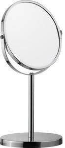 Двустороннее увеличительное зеркало косметическое 704., inna, серебро