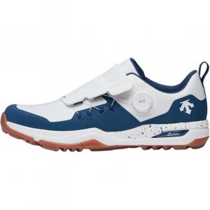 DESCENTE Низкие износостойкие кроссовки для гольфа Enerzite, мужские, белые, синие