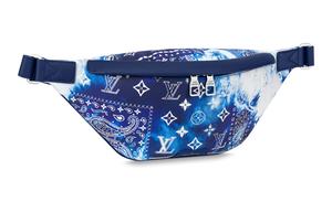 Поясная сумка Discovery Pm Monogram Bandana Bleached Blue LOUIS VUITTON