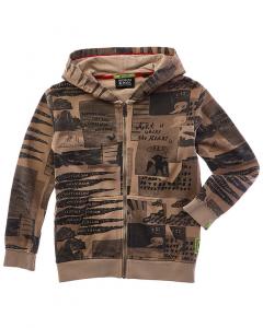 Брюки свободного кроя Scotch & Soda с принтом по всей поверхности, серебряный