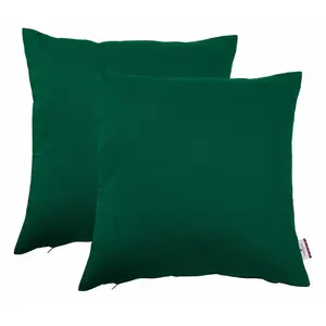 Декоративные подушки Dove однотонные, наволочки без наполнителя, набор из 2 штук Tom Tailor Home, Tannengrün + unifarben