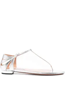 Сандалии Frida с Т-образным ремешком Aquazzura, серебяный