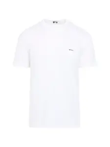 Хлопковая футболка с вышитым логотипом Kiton, белый