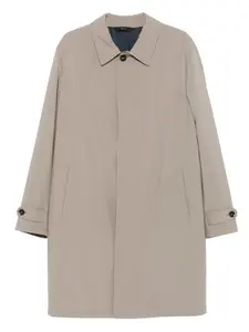 Однобортное пальто Brioni, зеленый