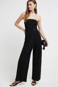 Комбинезон бандо с запахом River Island, черный