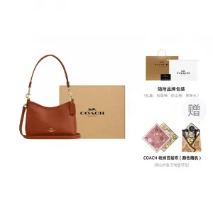 COACH Лорел Смуз Грейн Кожаная поясная сумка через плечо маленькая женская коричневая