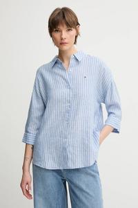 Льняная рубашка Tommy Hilfiger, синий