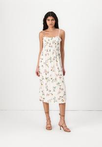 Повседневное платье PCNYA STRAP MIDI SMOCK DRESS Pieces, кремовый