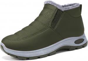 Женские зимние ботинки для снега, дамские короткие утепленные ботинки с меховой подкладкой, удобные легкие водонепроницаемые зимние ботинки для прогулок Generic, Green