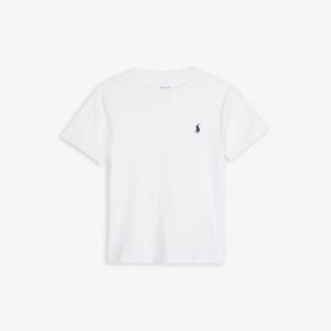 Футболка из хлопкового трикотажа с вышитым логотипом 2–14 лет Polo Ralph Lauren, белый