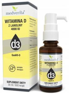 БАД, Медверита, Витамин Д 4000 Из Ланолина, 30мл Medverita