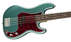 Бас-гитара Fender American Professional Classic Precision с грифом из палисандра, цвет Faded Sherwood Green Metallic, ПРЕДЗАКАЗ