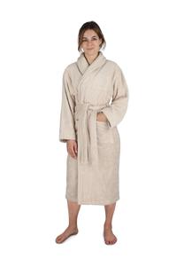 Женский хлопковый халат normani, бежевый