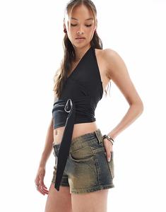 Короткие джинсовые шорты Low ржаво-синего цвета Cotton On