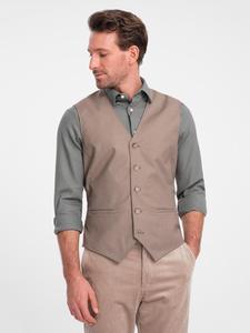 Ombre Жилет 'OM-BLZV-0112' в темно-бежевом цвете