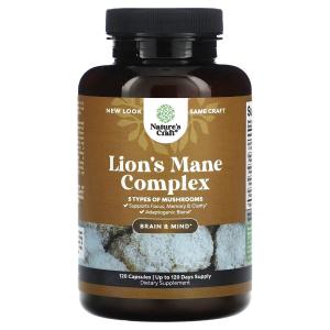 Комплекс Nature's Craft Lion's Mane с ежовиком, 120 капсул