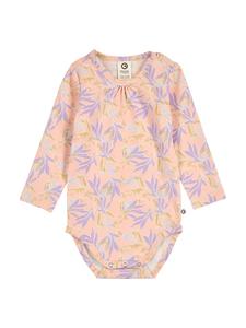 Müsli Боди с длинными рукавами, цвет персиковый/цветочный/мечтательный