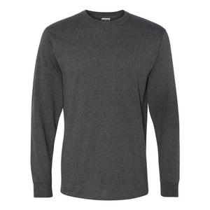 Футболка Jerzees Dri-power с длинными рукавами 50/50 JERZEES, цвет Black Heather