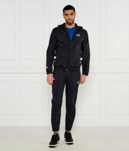 Спортивный костюм мужской Ea7 с логотипами, черный
