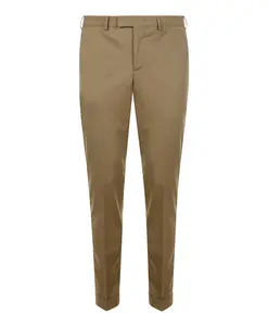 Классические брюки орехового цвета для элегантного стиля Pt Torino, коричневый
