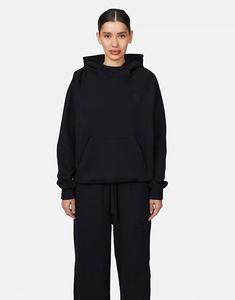 Укороченная толстовка с капюшоном на молнии черного цвета Good For Nothing