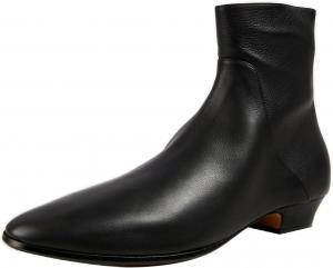 Женские ботильоны FYS с круглым носком, на низком массивном каблуке, стиль Челси, с боковой молнией, удобные, для осени и зимы, размер 4-16 US, Black