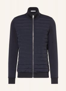 Стеганая куртка Freddie из микса материалов Reiss, синий