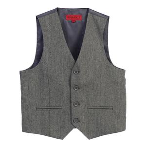 Gioberti - Твидовый клетчатый жилет для делового костюма для мальчиков, цвет Herringbone Gray