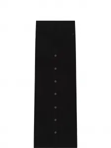 Длинная юбка на пуговицах Courrèges, черный