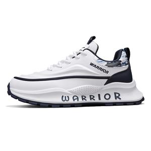 Легкие повседневные низкие кроссовки с амортизацией для мужчин WARRIOR, White Green