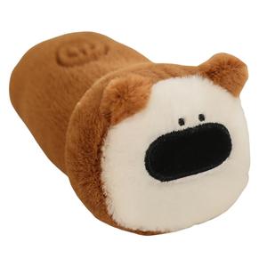 Мягкая и милая плюшевая игрушка щенок, светящаяся в темноте, 10см высота MERCONSER, коричневый