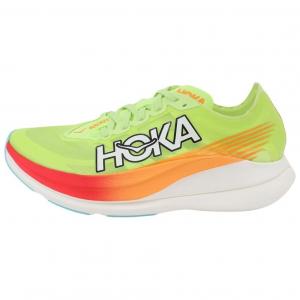 Кроссовки ROCKET X 2 унисекс с низким верхом зеленые/красные Hoka One One