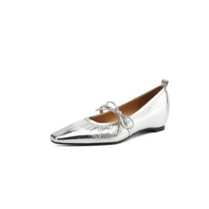 Echo&yolo Серебряные туфли Мэри Джейн, цвет Silver