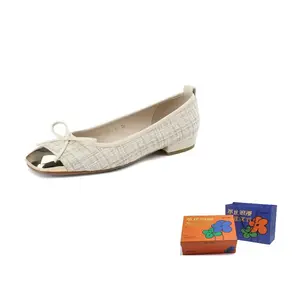 WOXXXN Женские повседневные туфли-лодочки экрю, цвет Ecru